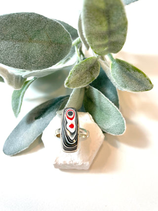 Fordite Detroit Agate Ring