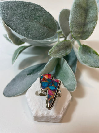 Thunder Spiny Oyster Arizona Turquoise Ring