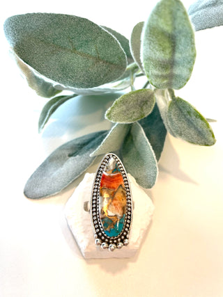 Spiny Oyster Arizona Turquoise Ring