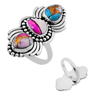 50 Cotton Candy Turquoise Ring Sz 7