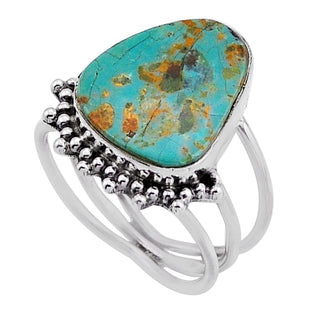 18 Arizona Mohave Turquoise Ring Sz 6.5