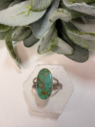 65 Arizona Mohave Turquoise Ring Sz 8.5