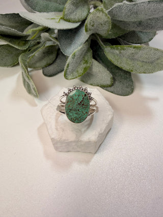 40 Arizona Mohave Turquoise Ring Sz 7.5