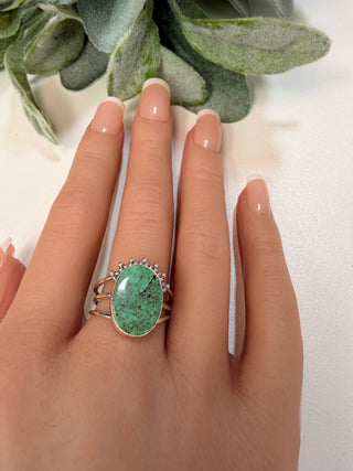 40 Arizona Mohave Turquoise Ring Sz 7.5