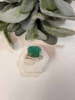 42 Arizona Mohave Turquoise Ring Sz 7.5
