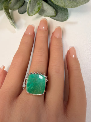 42 Arizona Mohave Turquoise Ring Sz 7.5