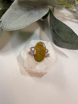 4 Arizona Mohave Turquoise Ring  Sz 6