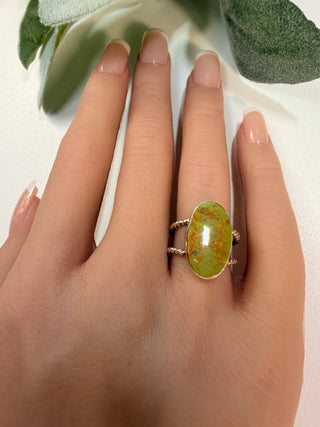 4 Arizona Mohave Turquoise Ring  Sz 6
