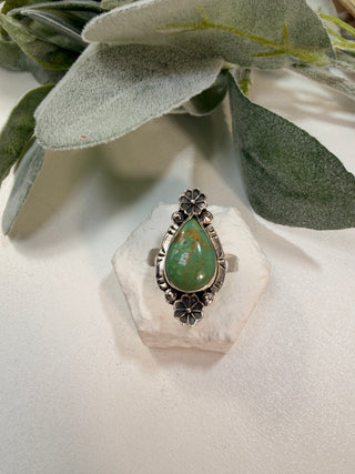 10 Matrix Royston Turquoise Ring Sz 6.5