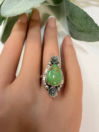 10 Matrix Royston Turquoise Ring Sz 6.5