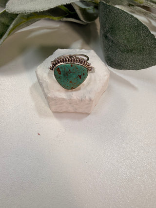 12 Arizona Mohave Turquoise Ring Sz 6.5