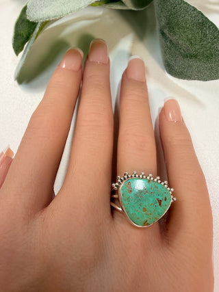 12 Arizona Mohave Turquoise Ring Sz 6.5
