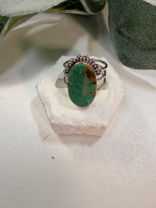 16 Arizona Mohave Turquoise Ring Sz 6.5