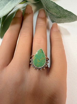 23 Arizona Mohave Turquoise Ring Sz 6.5