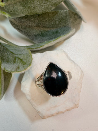 97 Blood Stone Ring Sz 9