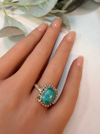 99 Natural Peruvian Opalina Ring Sz 9