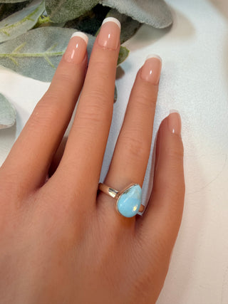 93 Larimar Ring Sz 9