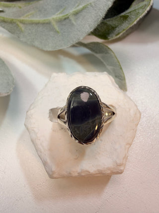 61 Natural Picasso Jasper Ring Sz 8