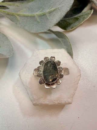 54 Natural Aquamarine Ring Sz 7