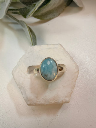 39 Larimar Ring Sz 7