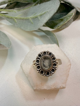 98 Natural Aquamarine Ring Sz 9