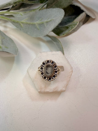 98 Natural Aquamarine Ring Sz 9