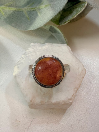 64 Natural Mookaite Ring Sz 8