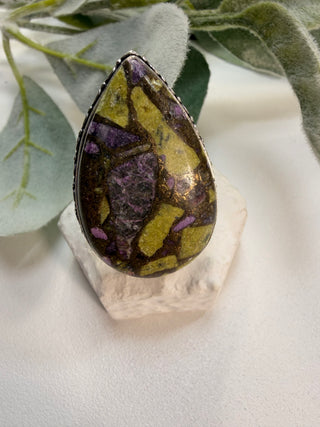 15 Copper Stichtite Ring Sz 6