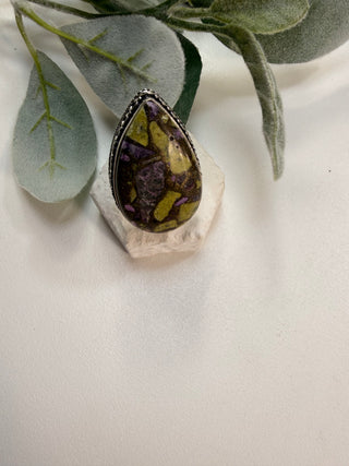 15 Copper Stichtite Ring Sz 6