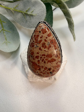 31 Asteroid Jasper Ring Sz 7
