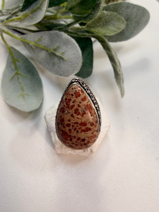 31 Asteroid Jasper Ring Sz 7