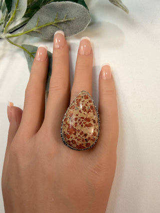 31 Asteroid Jasper Ring Sz 7