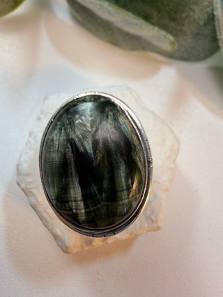 21 Seraphinite Ring Sz 6