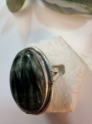 21 Seraphinite Ring Sz 6