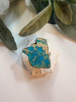 44 Sea Jasper Ring Sz 7