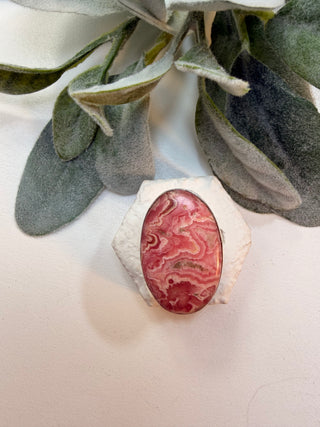 43 Rhodochrosite Ring  Sz 7