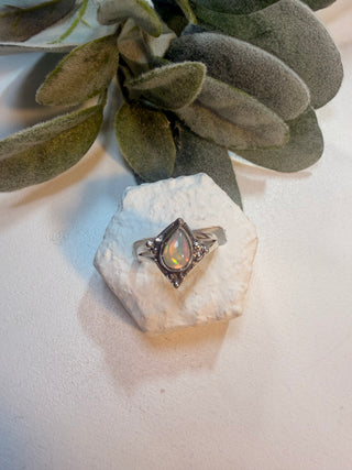 61 Ethiopian Opal Ring Sz 8