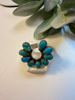 79 Mohave Turquoise Ring Sz 8