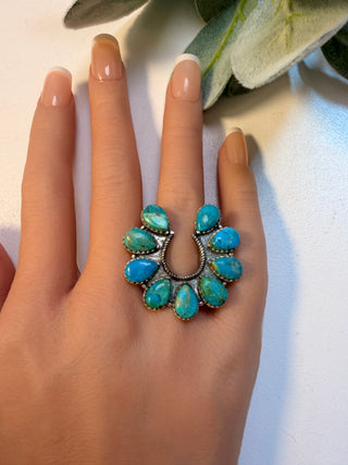 79 Mohave Turquoise Ring Sz 8