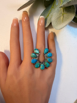 79 Mohave Turquoise Ring Sz 8