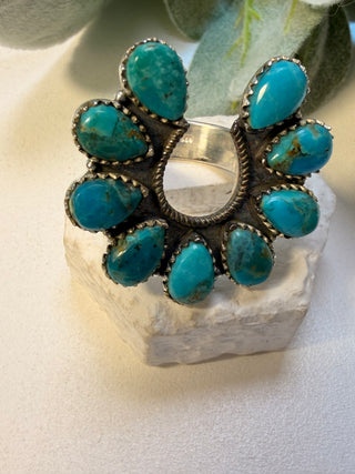 109 Mohave Turquoise Ring Sz 9