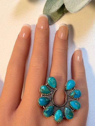 109 Mohave Turquoise Ring Sz 9