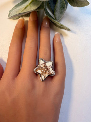 73 Wild Horse Jasper Ring Sz 8.5