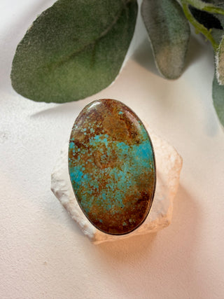 126 Simulated Turquoise Ring Sz 10
