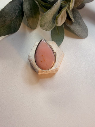 126 Pink Opal Ring Sz 10.5