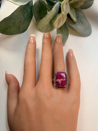 106 Purple Sea Jasper Ring Sz 9.5