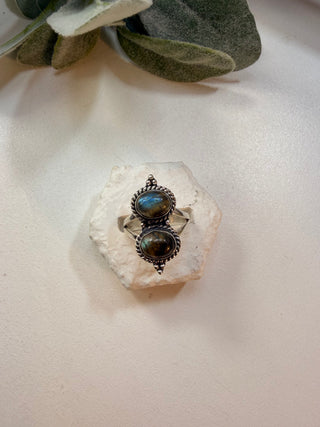 65 Labradorite Ring Sz 8