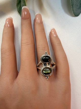 121 Labradorite Ring Sz 10