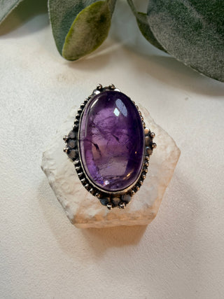 38 Amethyst Ring Sz 7.5