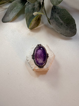 38 Amethyst Ring Sz 7.5